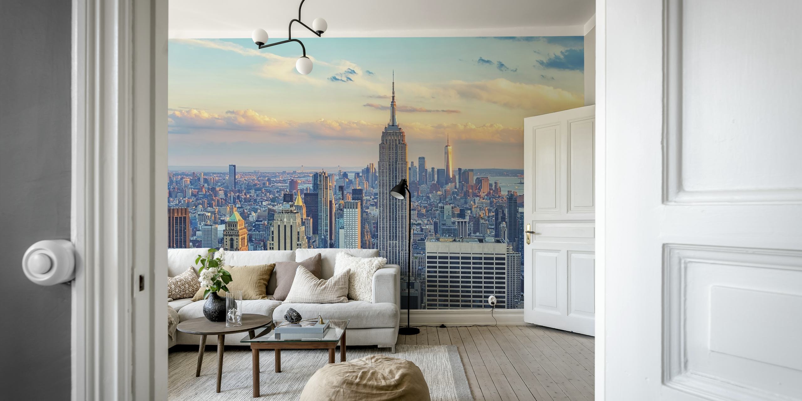 Manhattan In The Evening tapet i et rom