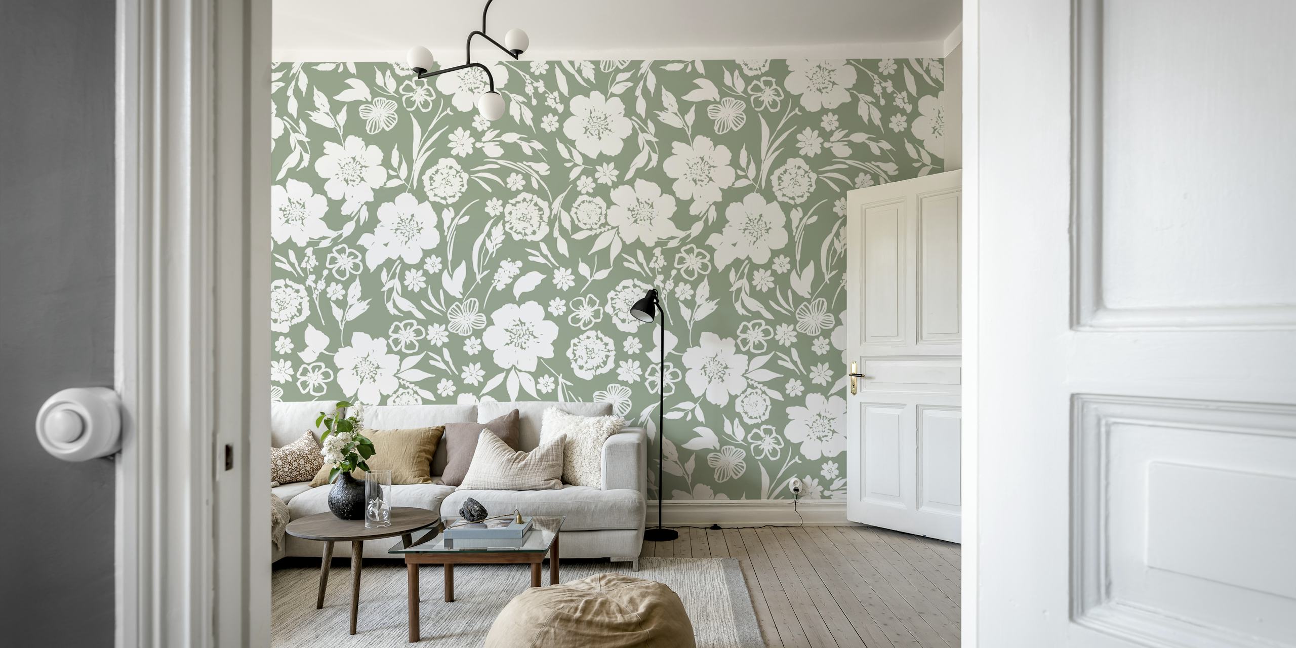 Grønn floral A design