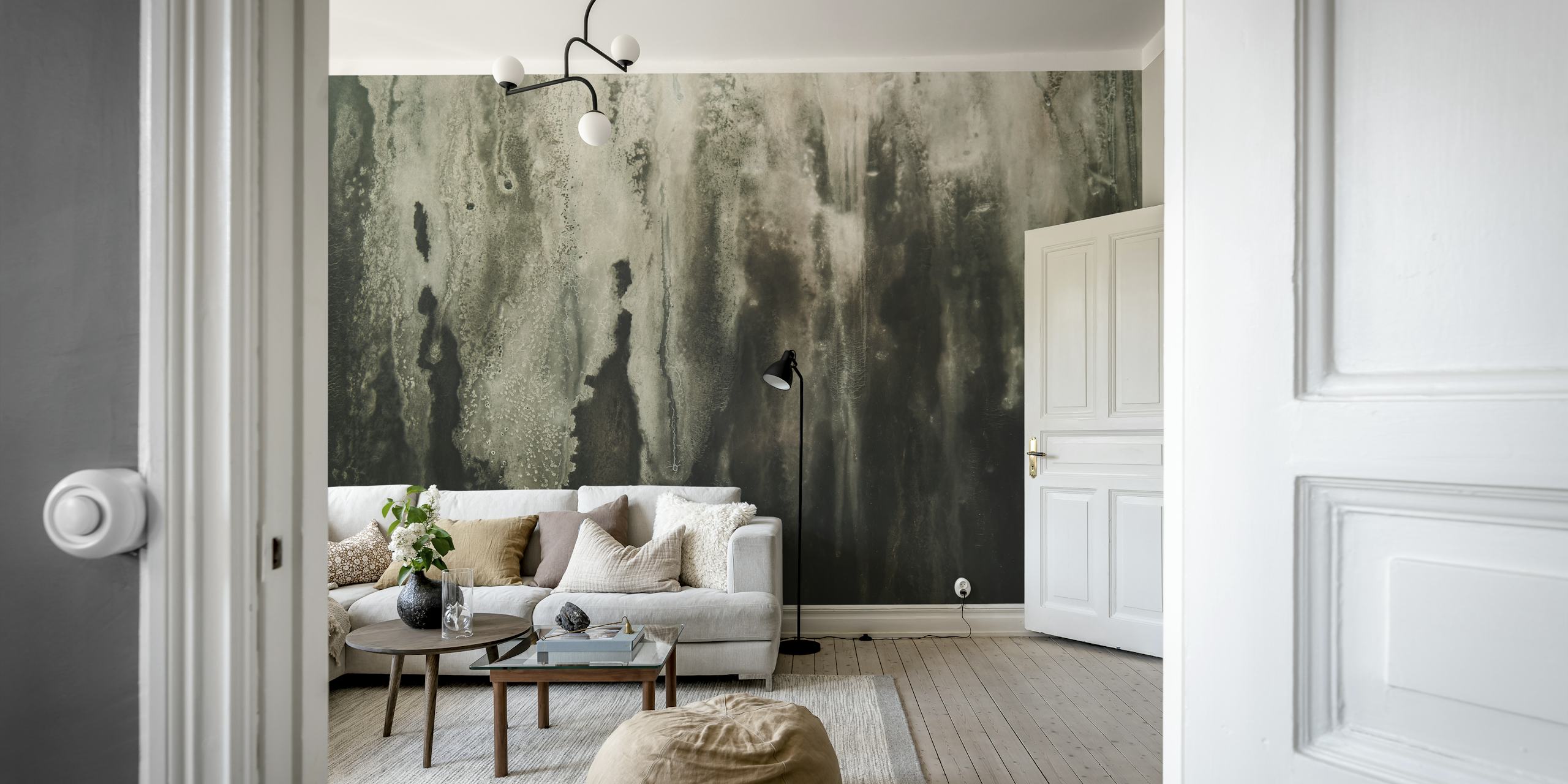 Black and white grunge wallpaper with textured patterns