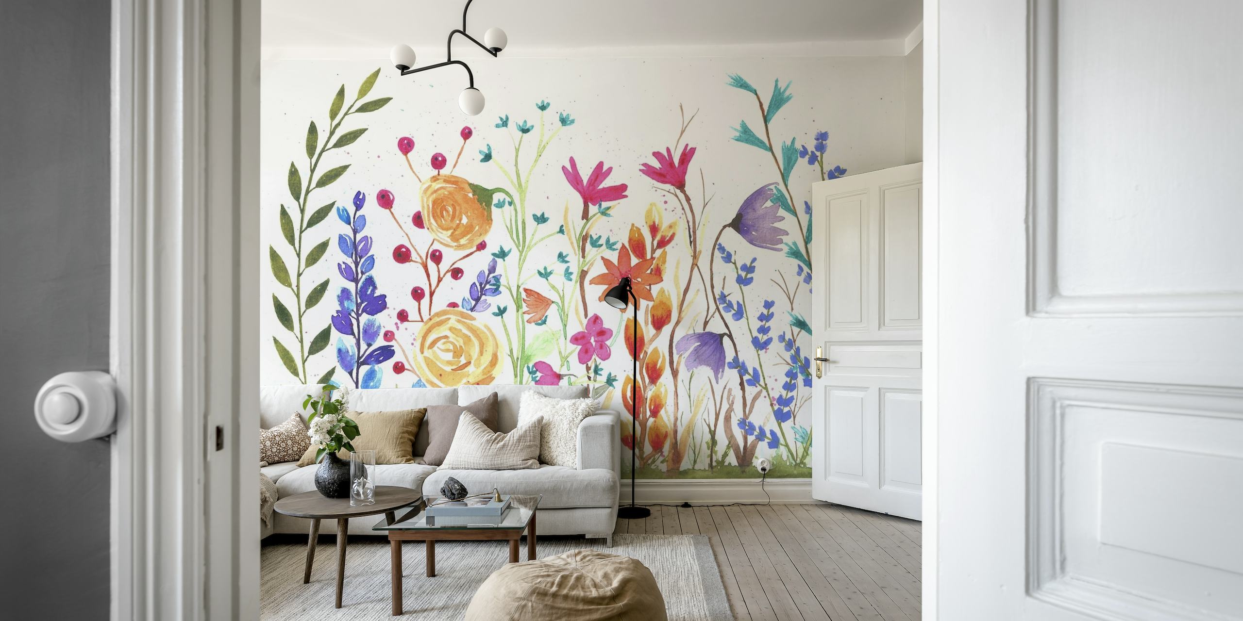Watercolor Garden 2 wallpaper