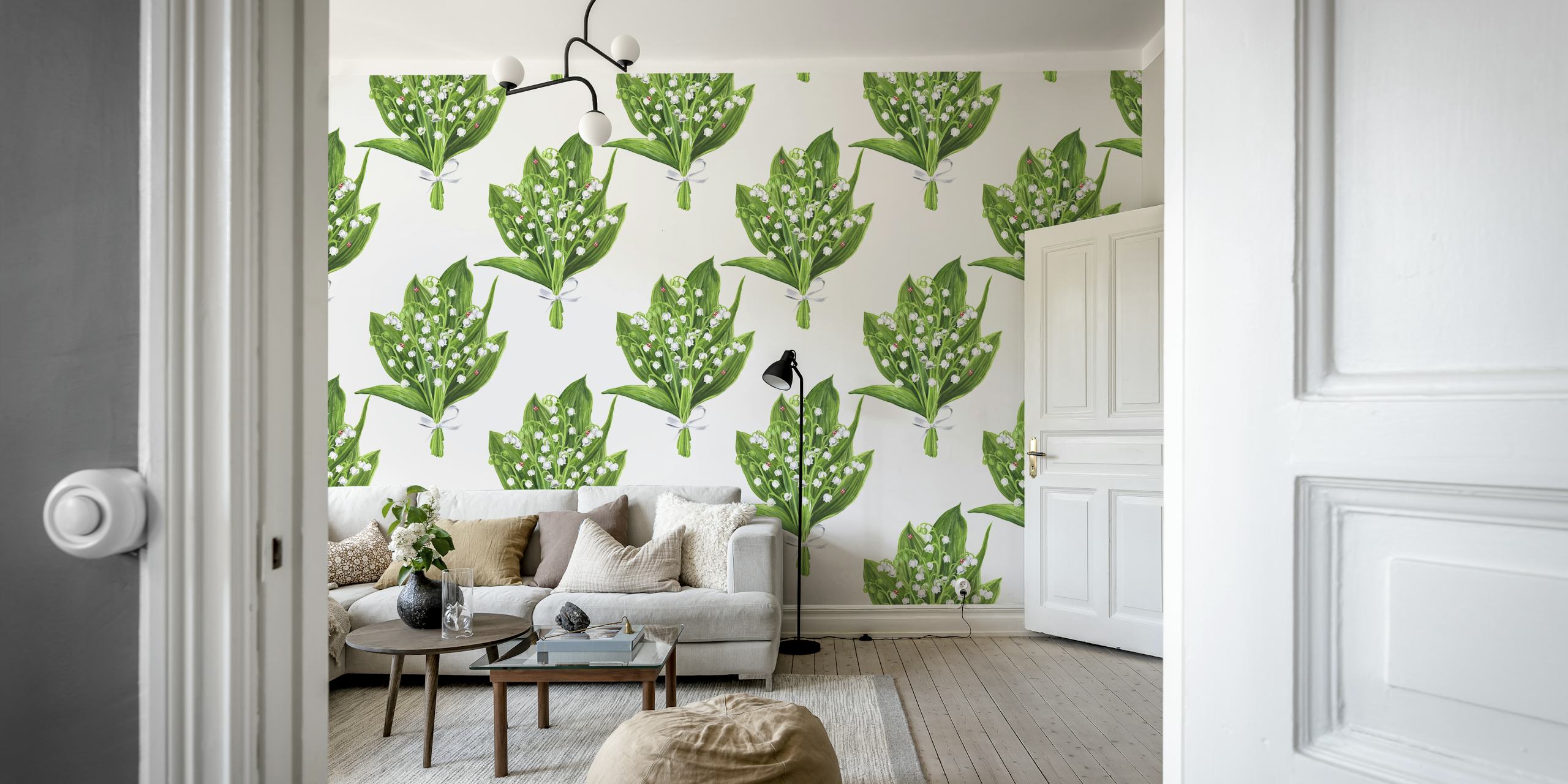 Bouquet of Lilly 3 tapetti huoneessa