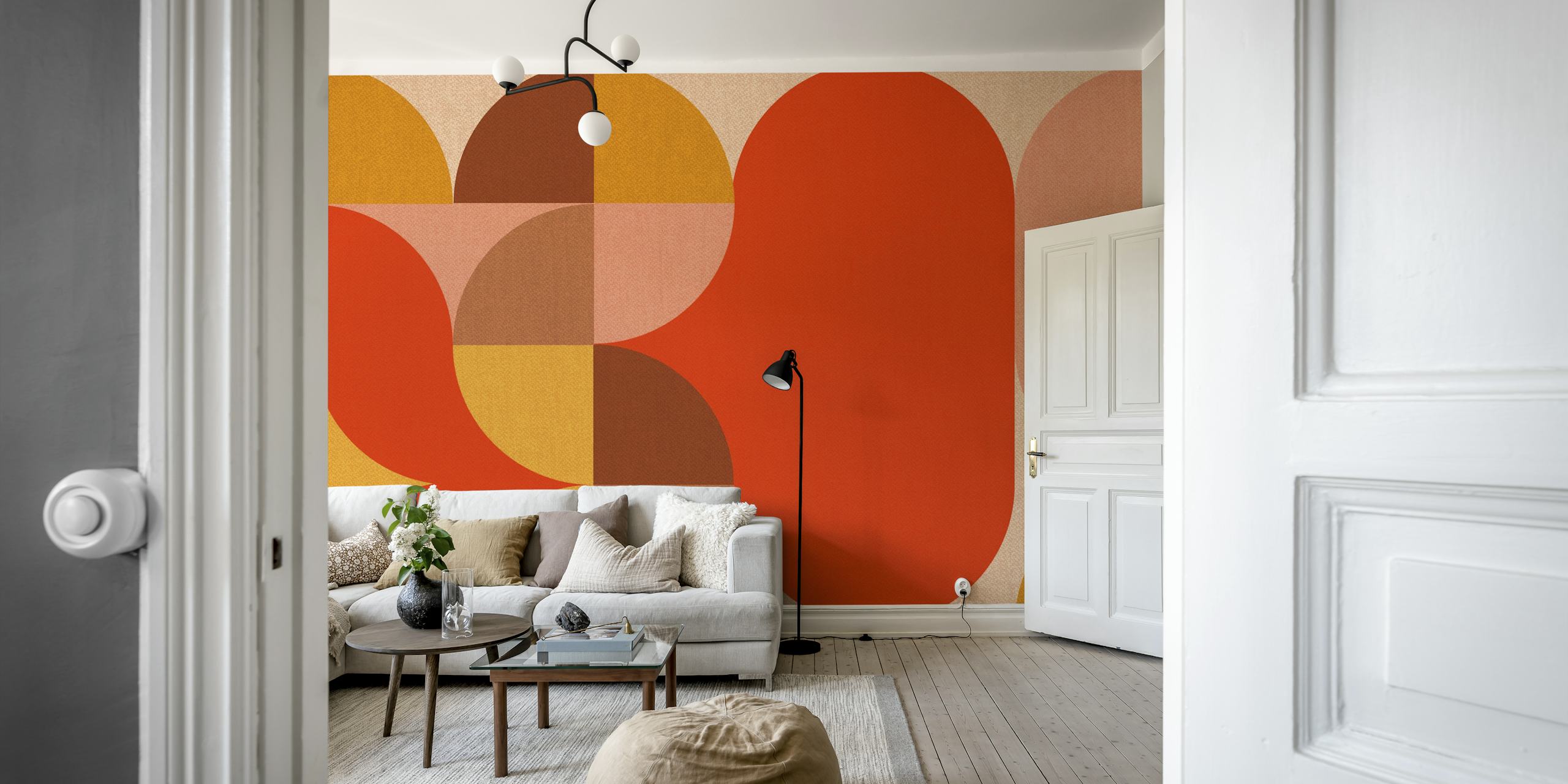 Geometric Mid-Century Abstract Forms ταπετσαρία