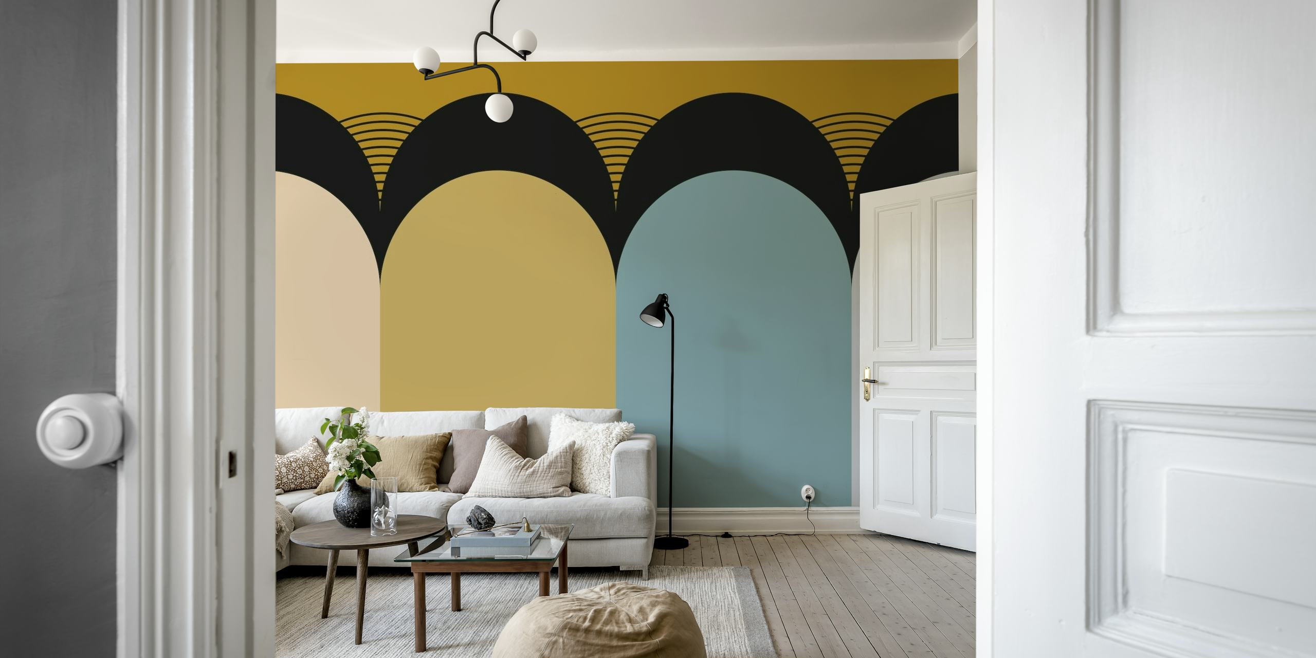 Art Deco Minimal Wallpaper | happywall.com