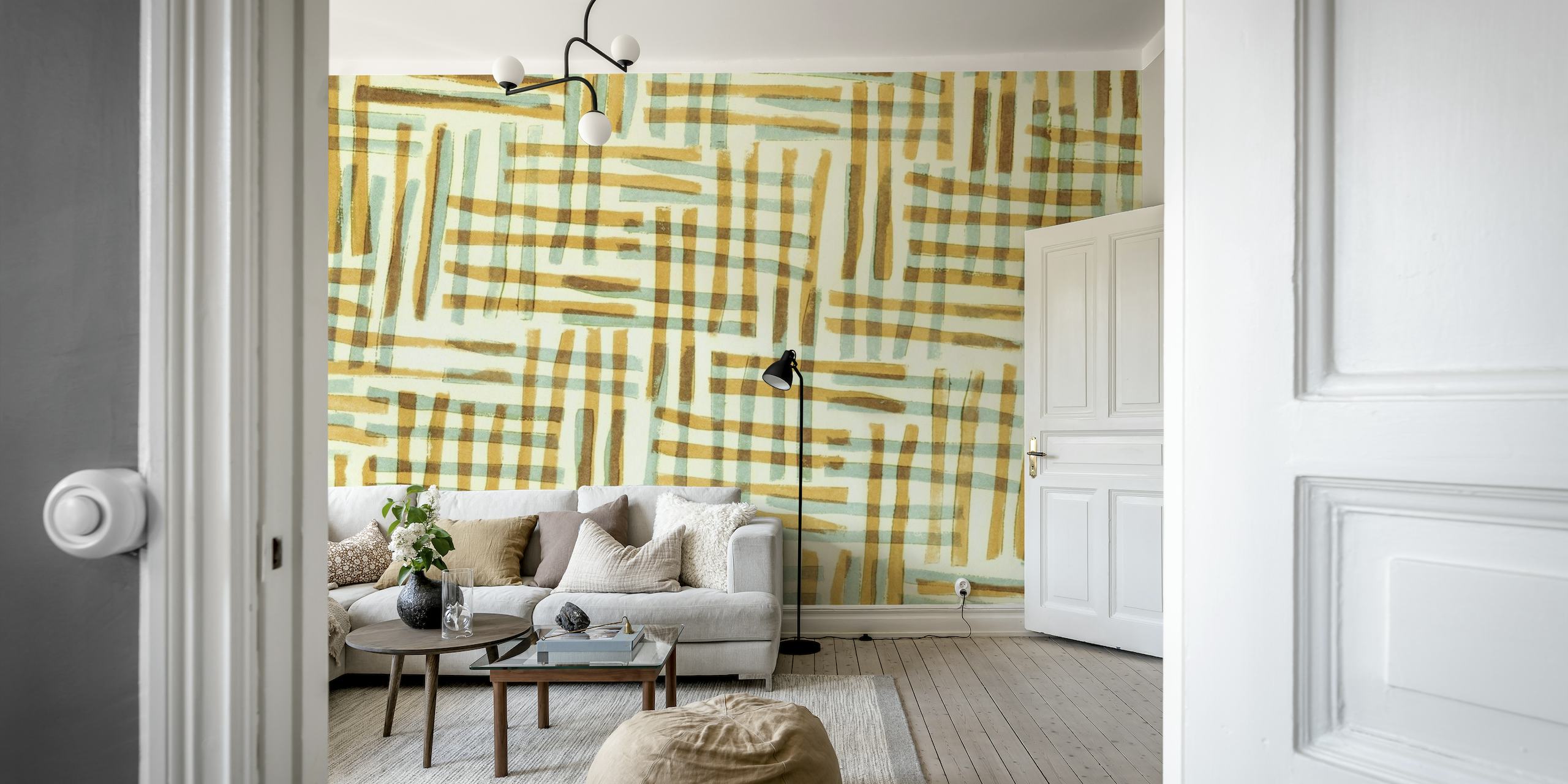 Abstract Linocut Pattern #7 wallpaper