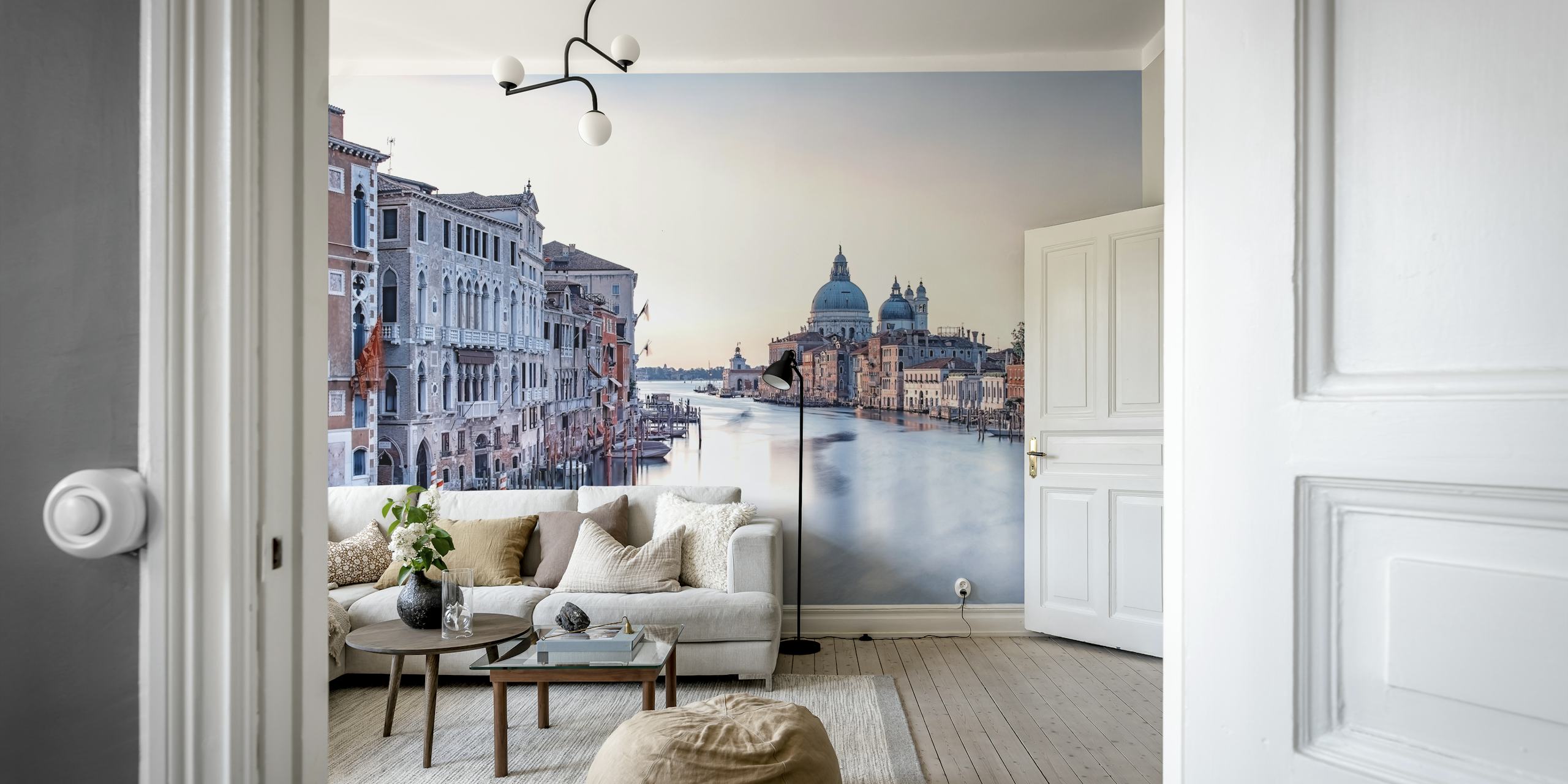 Grand Canal Morning wallpaper in a room