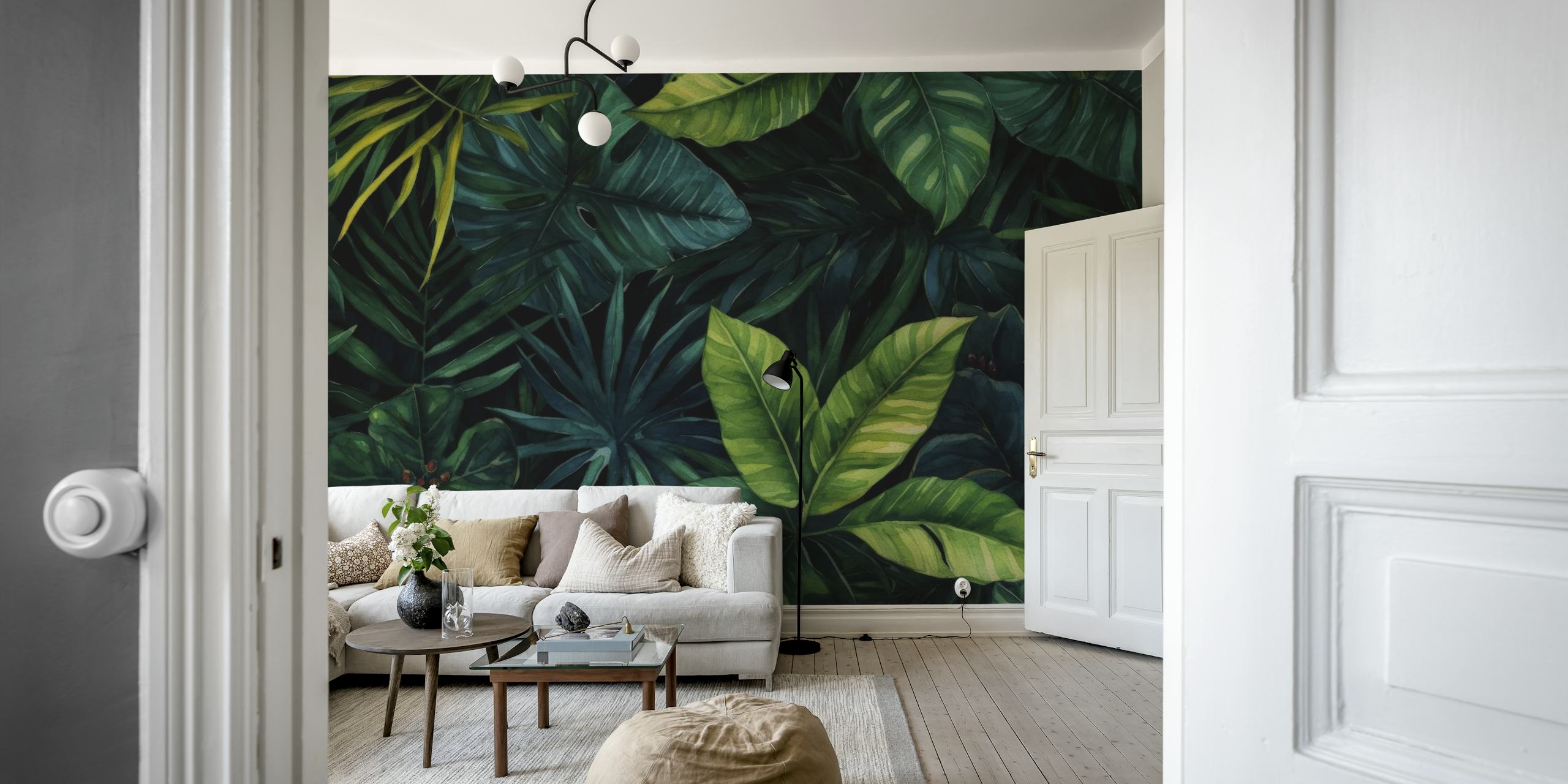 Tapeta Mystic Tropical Rainforest u sobi