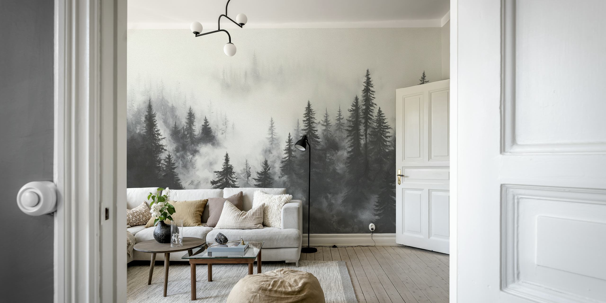 Misty Mountain Black Forest tapet i et rom