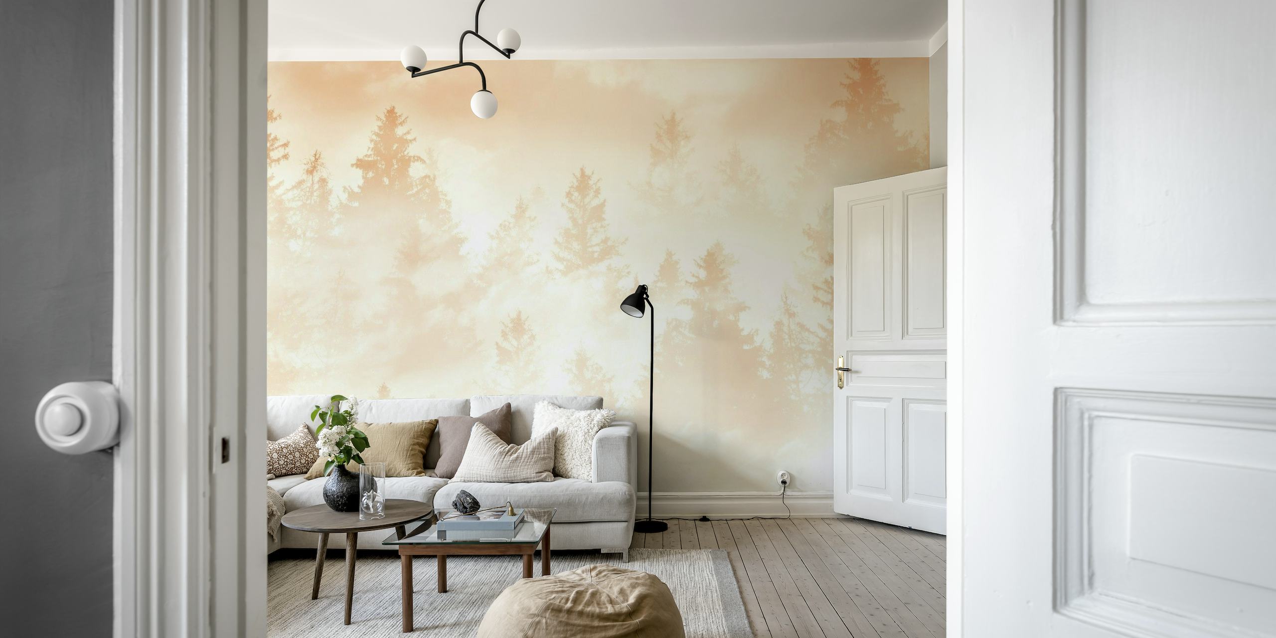 Peach Fuzz Forest Dream 1 wallpaper