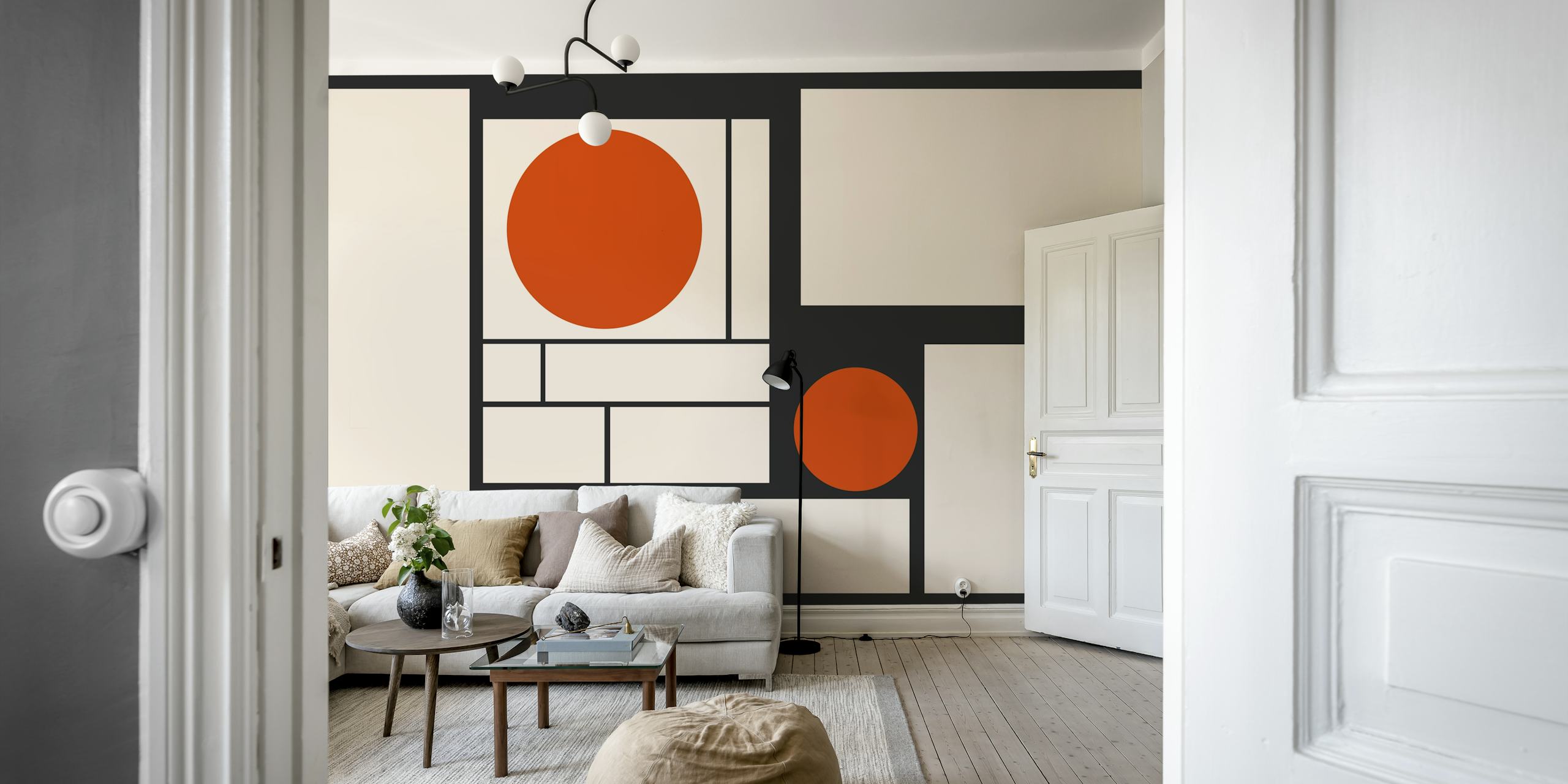 Modern Art Deco Bauhaus tapetdesign