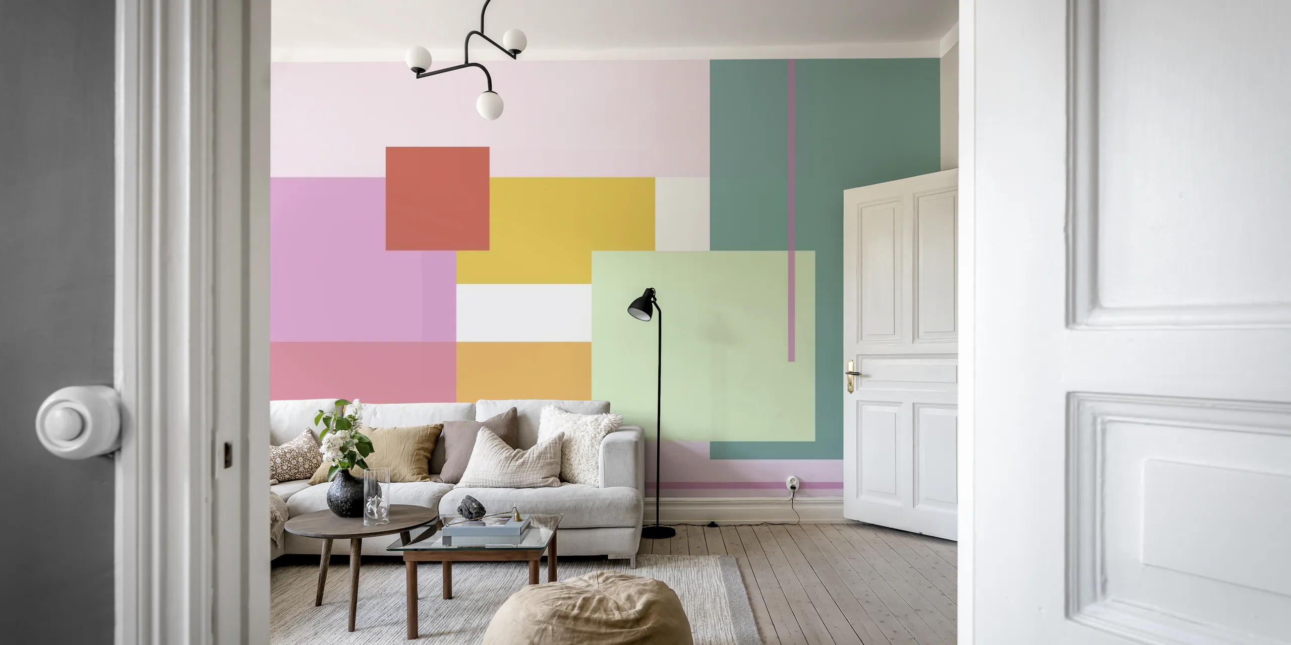 Color Block 4 Wallpaper - Happywall