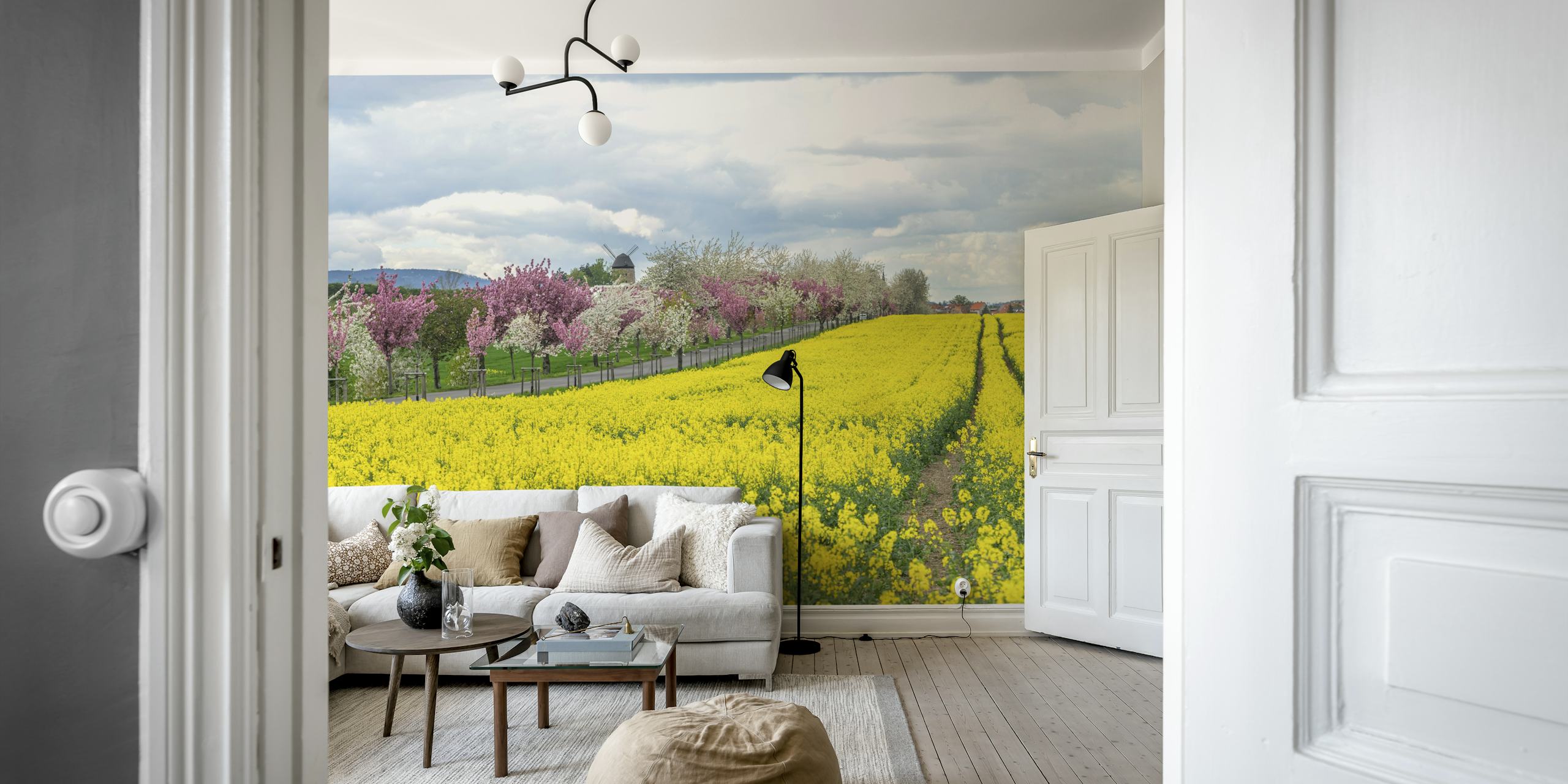 Zidna obloga Springtime Landscape u sobi