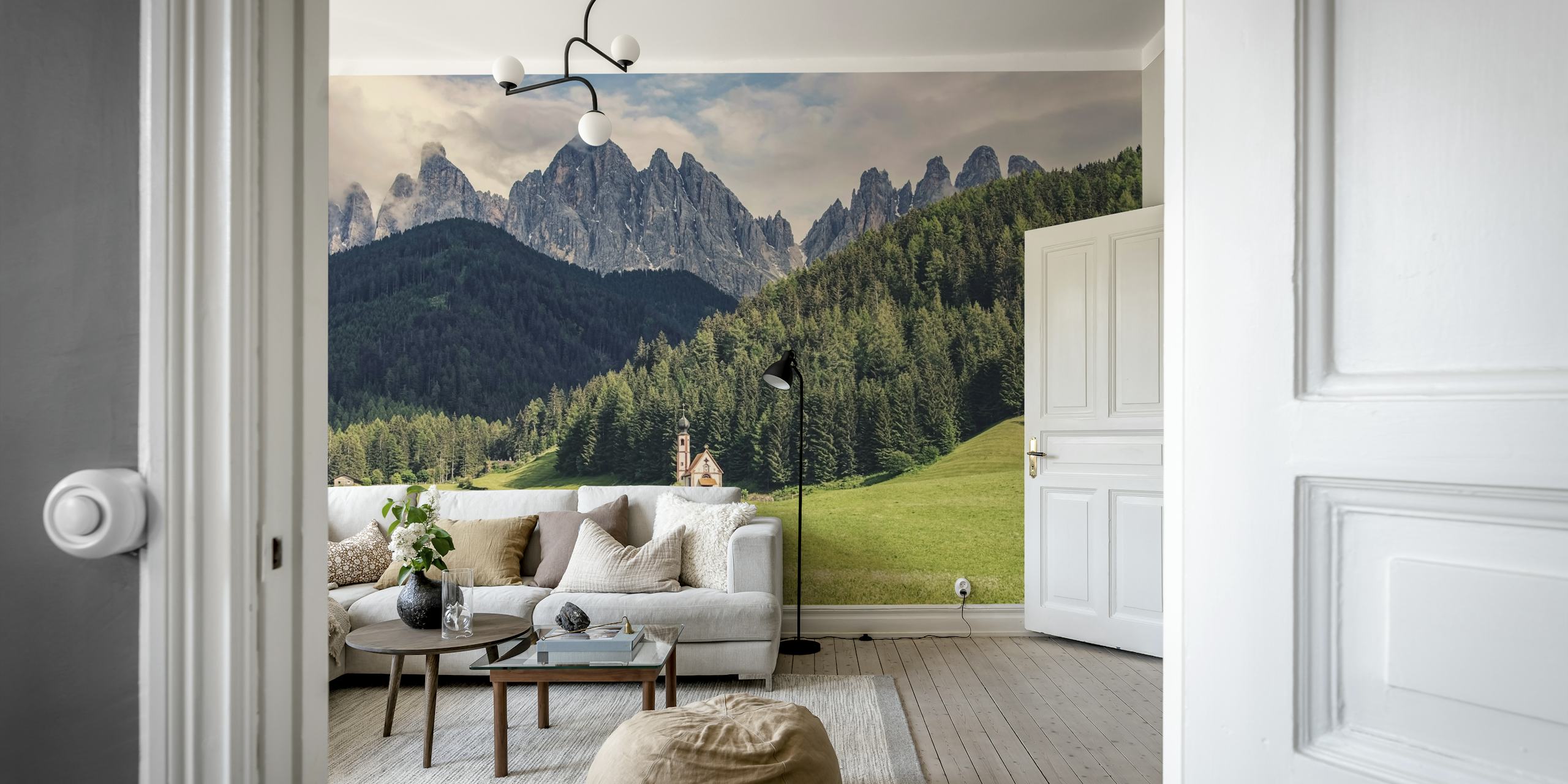 Papier peint Ranui Chapel dans un cadre naturel