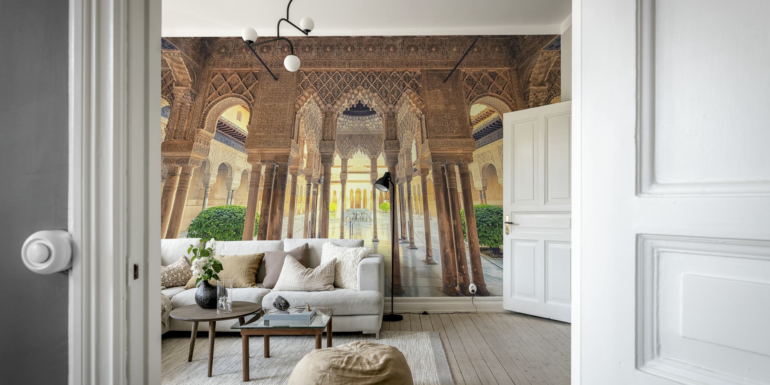 Ταπετσαρία Alhambra της Γρανάδας σε ένα κομψό δωμάτιο