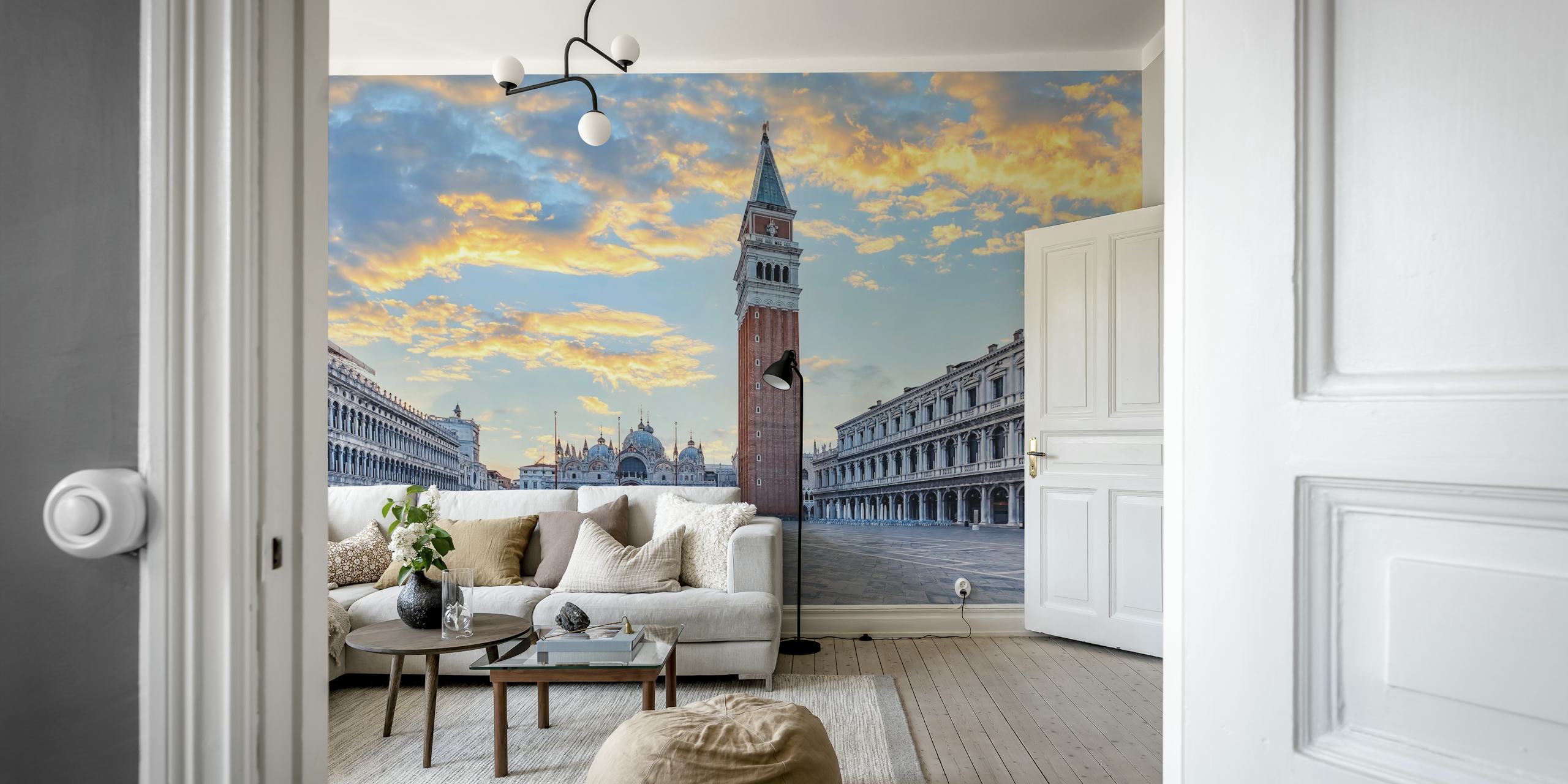 San Marco Square wallpaper in a stylish room