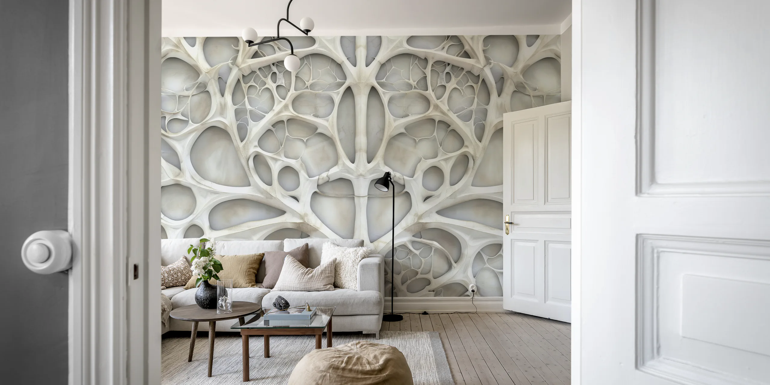 Abstract Bone Structure Wallpaper - Happywall