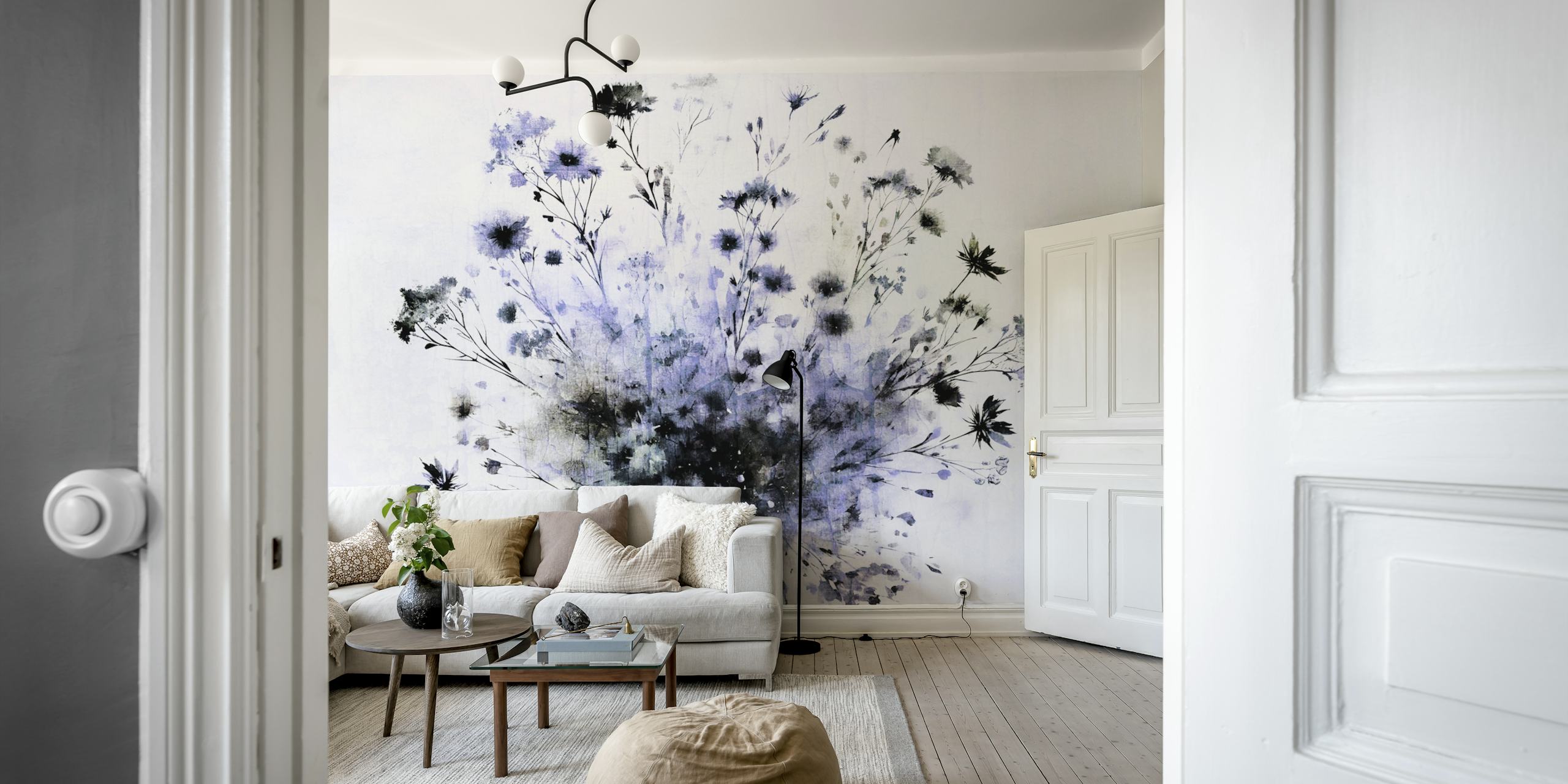 Florales Design Inky Blossom Splash