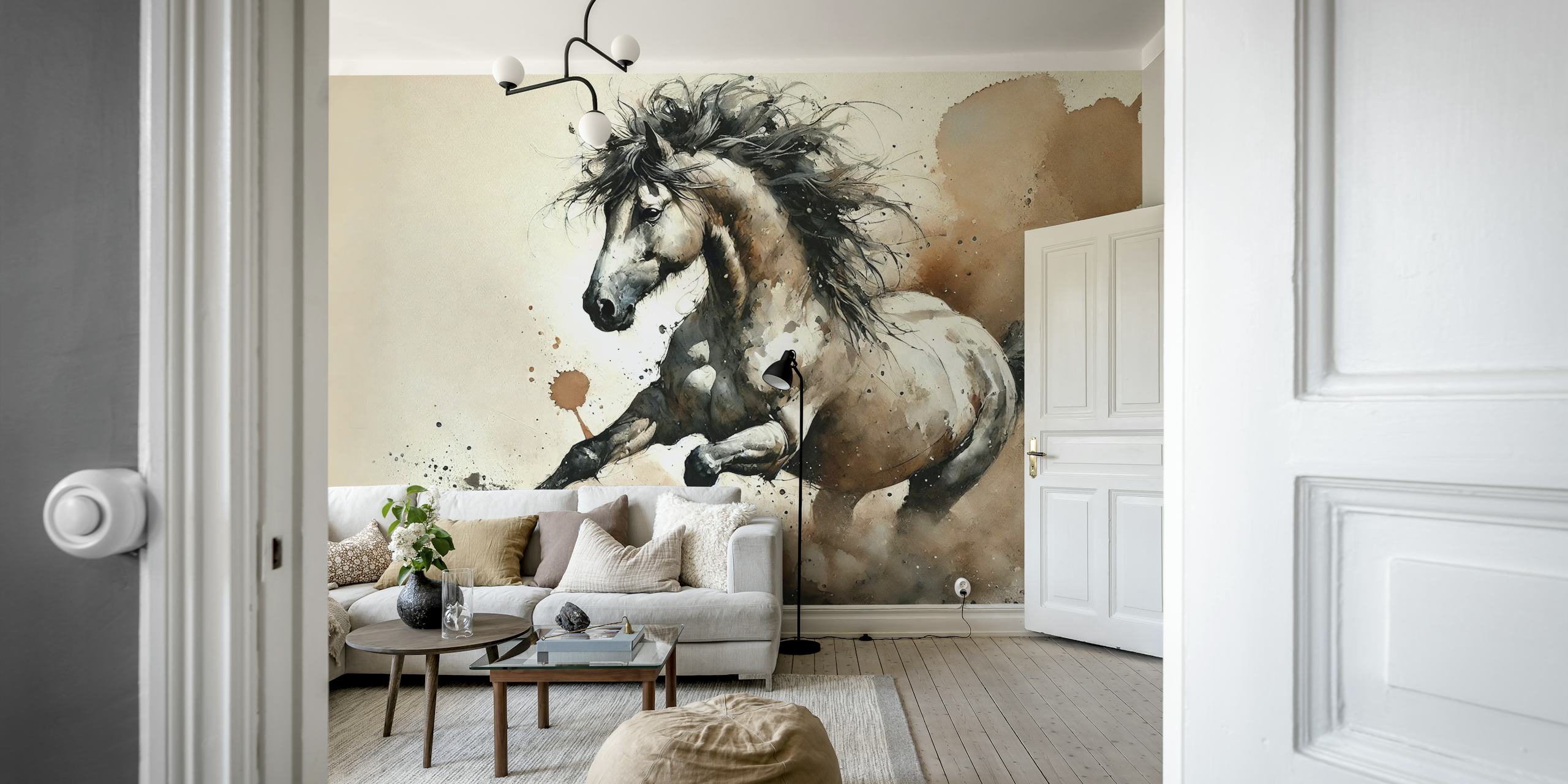 Tapeta Equine Energy Burst v pokoji