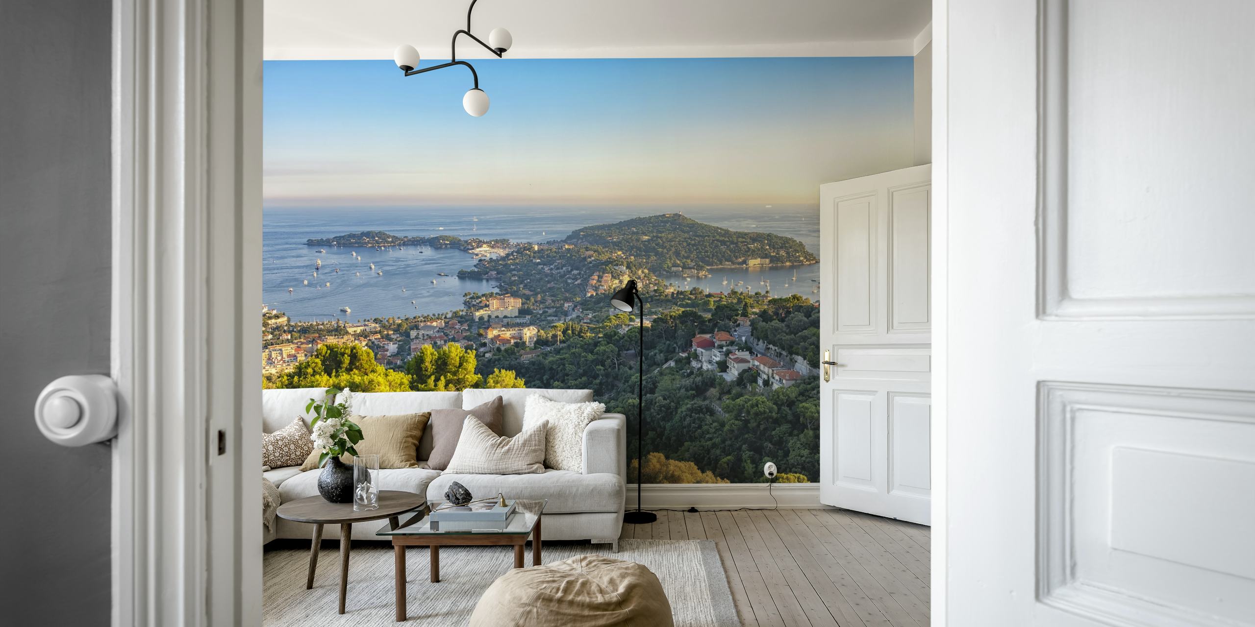 Saint-Jean-Cap-Ferrat wallpaper in a room