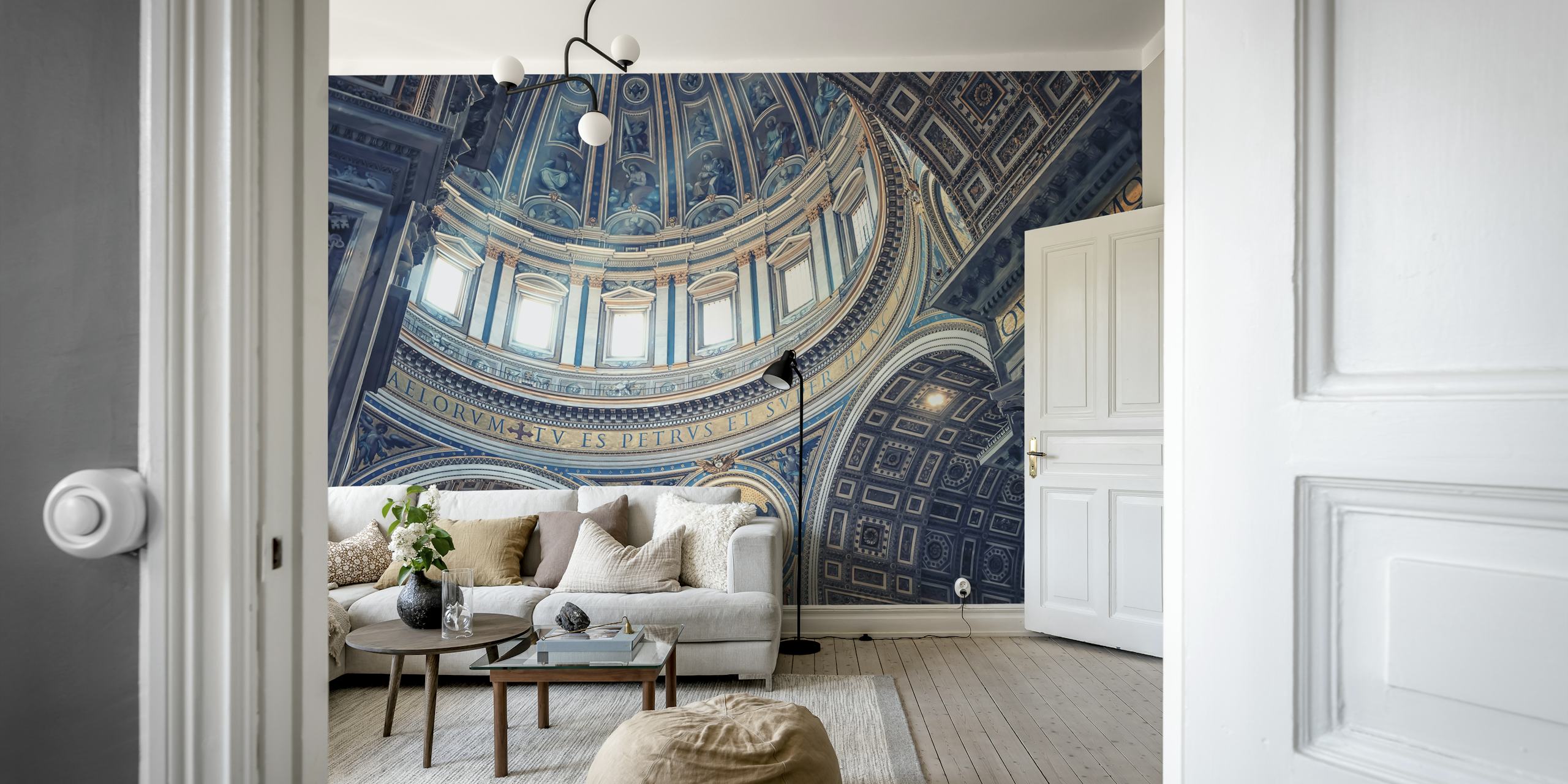 St Peters wallpaper displayed in a room