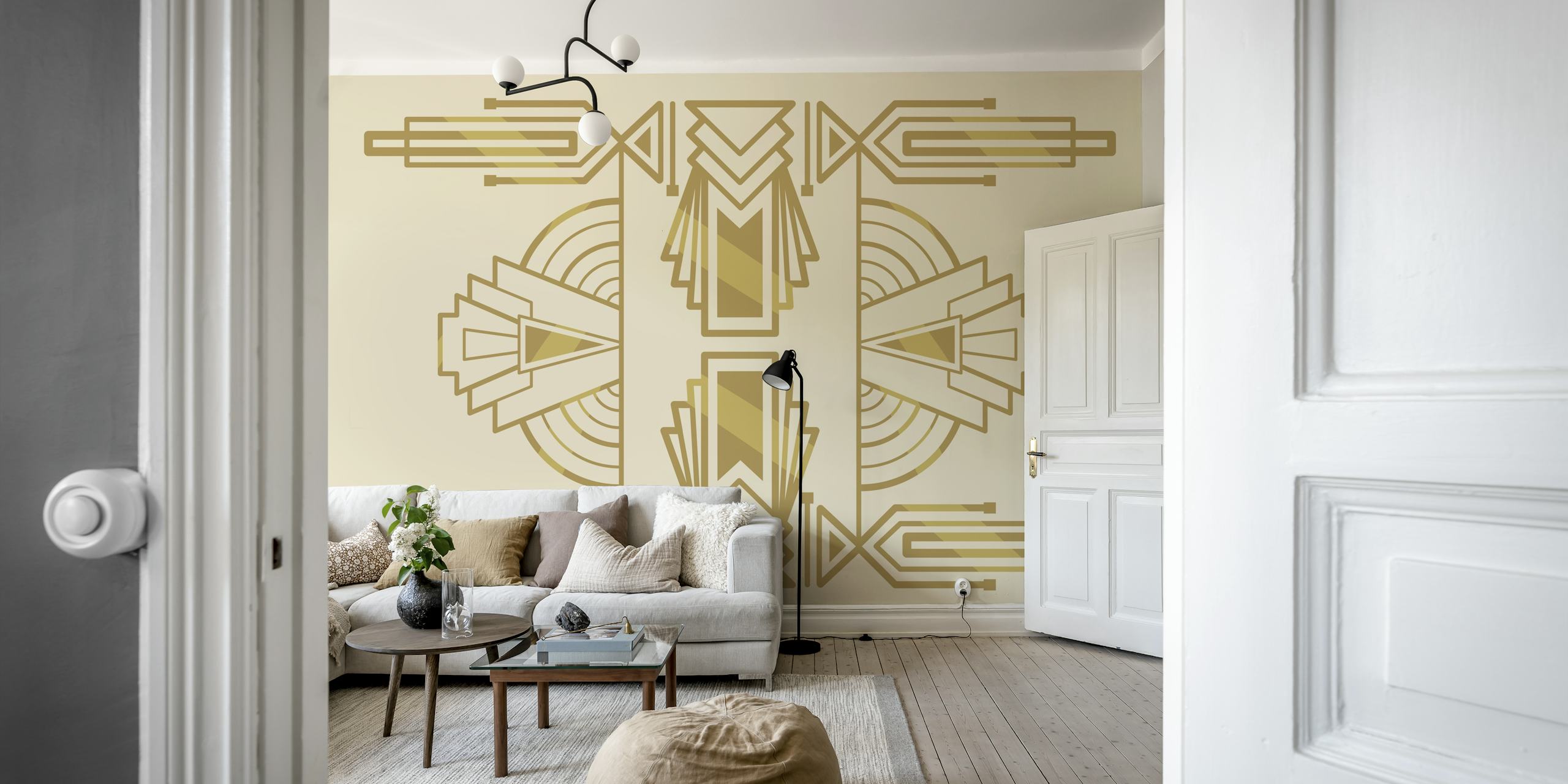 Art Deco Vintage Geometry dans une pièce