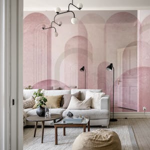 Pink Mid Century Arches