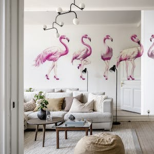 Cheeky Flamingos in magenta