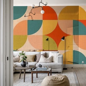 Geometric 50s Mid-Century Abstract Forms