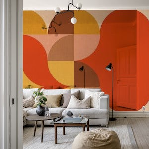 Geometric Mid-Century Abstract Forms
