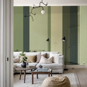 Muted Green Stripes