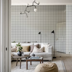 Grid Pattern - Gray with Small Grid
