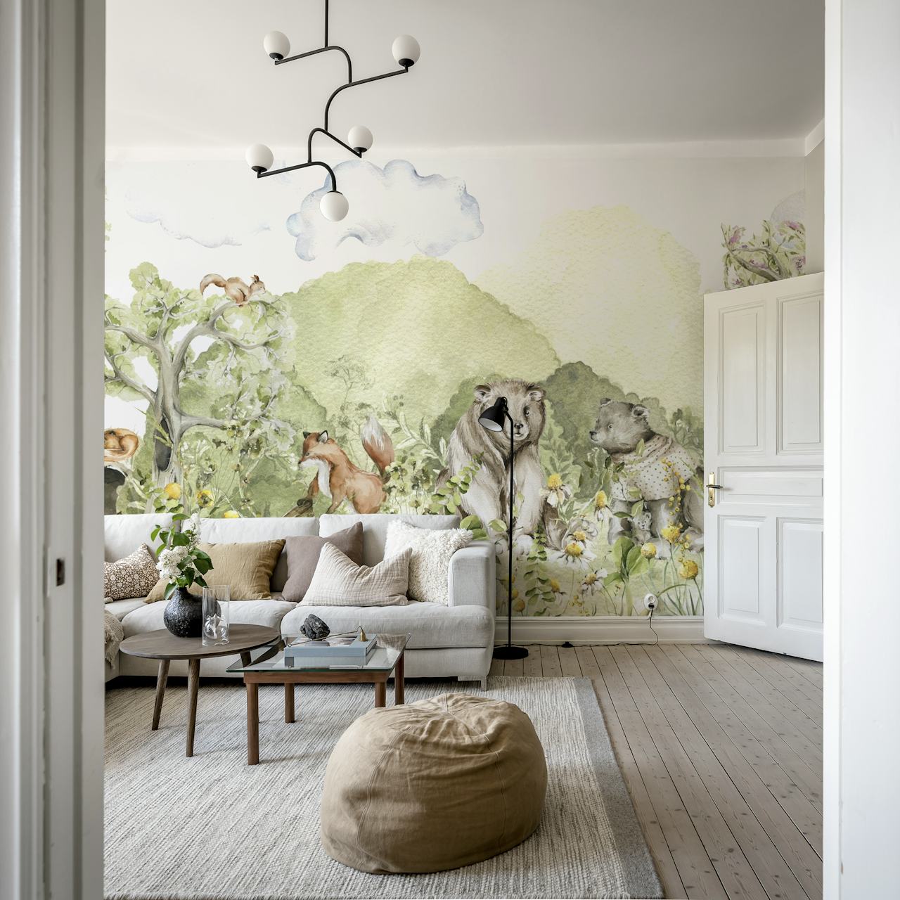 Magical Woodland Creatures tapet i ett rum