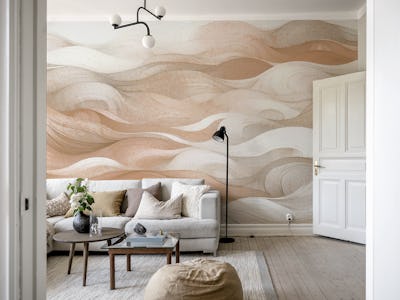 Beige Waves Decor