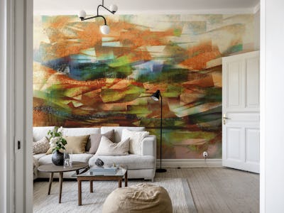 Geometric Landscape Art Cubism