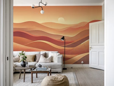 Sunlit Sand Dunes