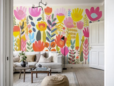Groovy Flower Vibes Summer Meadow
