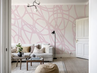 Pink Abstract Swirls