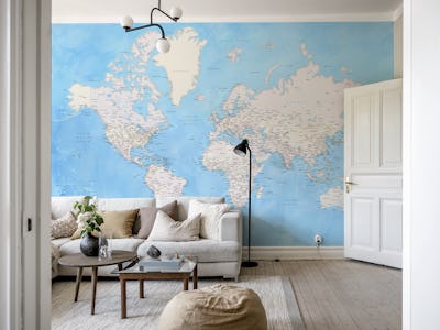 Detailed world map Benning