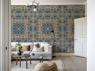 Blue Gold Art Deco Elegace
