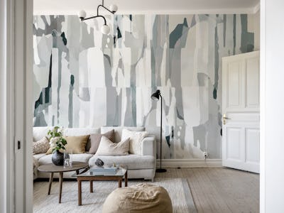 Abstract Composition Gray
