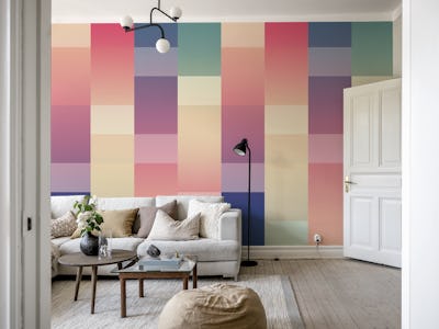 Abstract Geometric Sunset