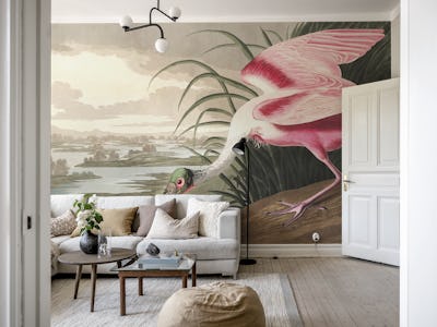 Pink Vintage Bird