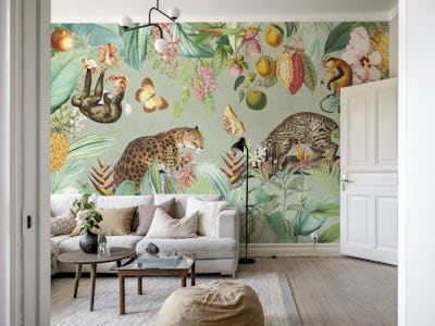 Fantasy Exotic Vintage Animals Rainforest