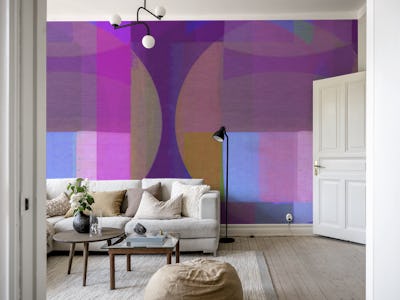 Bordeaux Magenta Mid Century