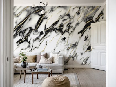 Classic White Marble Gold 1