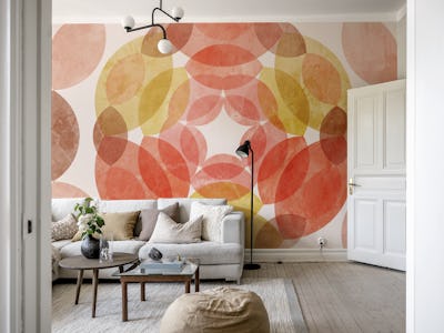 Mid-Century Watercolor Floral
