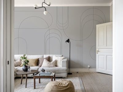 Minimalist Arches in Charcoal Grey