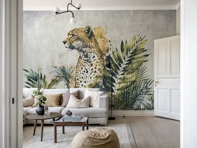 Cheetah Jungle Wildlife Painting
