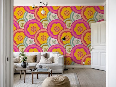 Groovy Mid Century Flowers