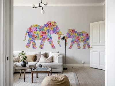 Floral Elephants