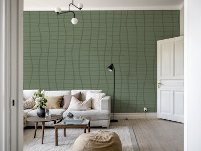 Grid Pattern Green Night